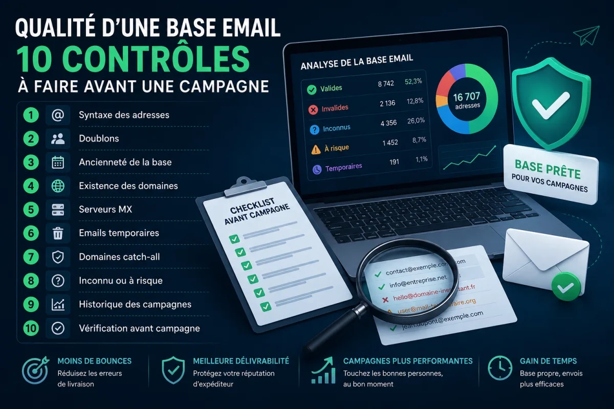 Checklist qualité pour une base email