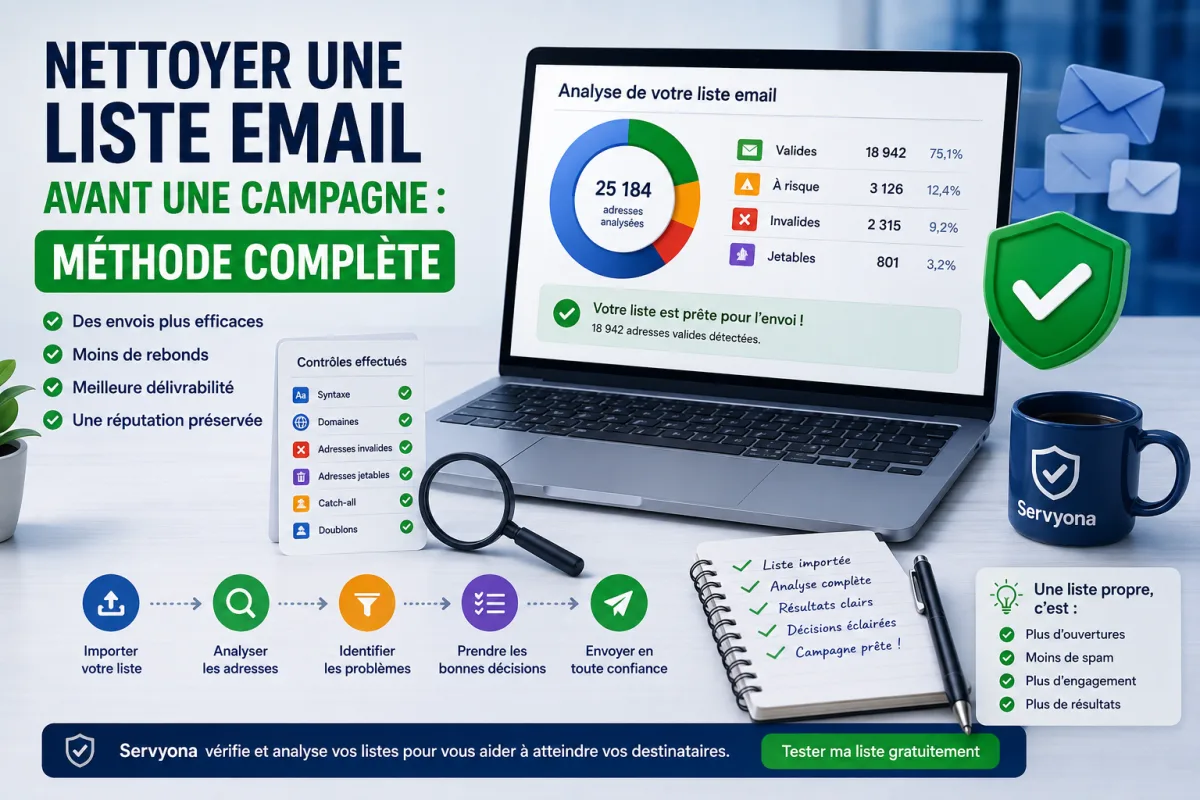 Nettoyer une liste email avant une campagne emailing