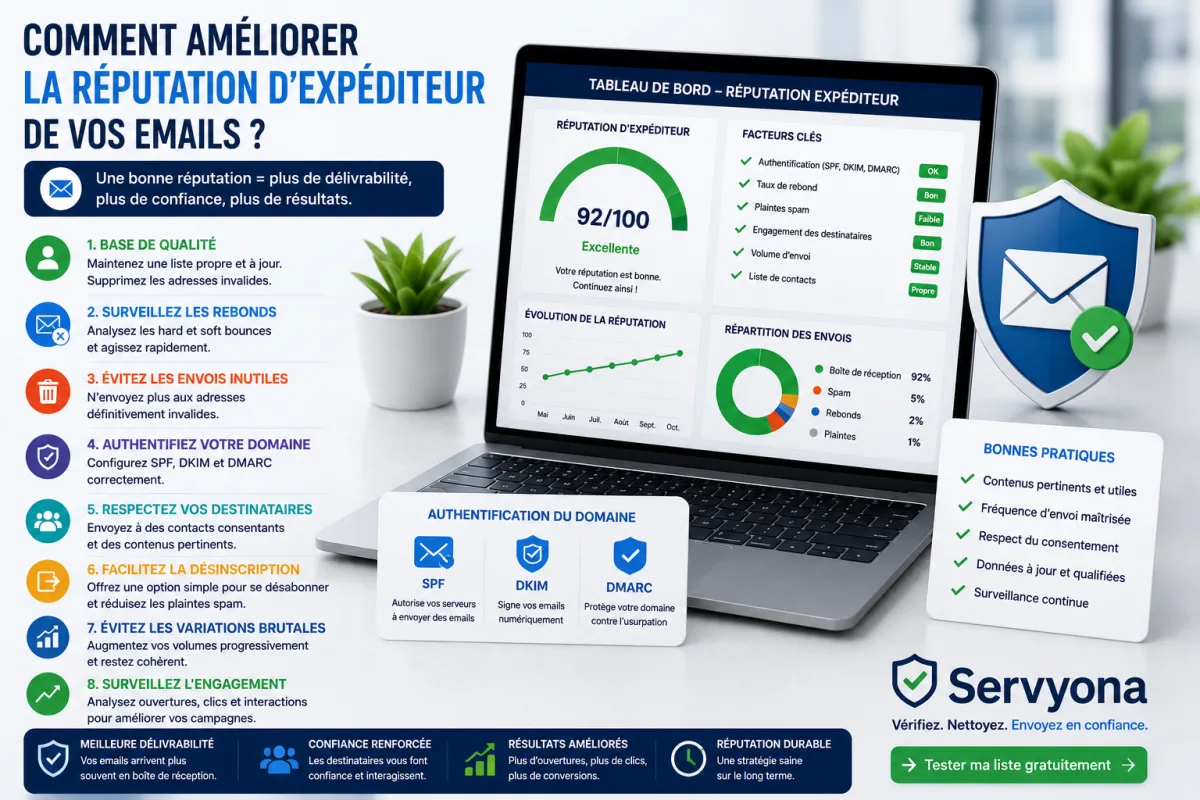 Améliorer la réputation d’expéditeur et la délivrabilité des emails